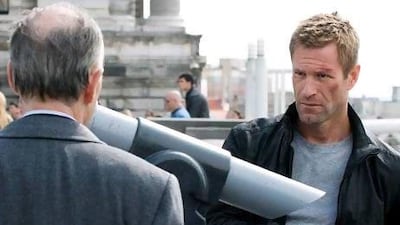 Aaron Eckhart in a scene from the film The Expatriate. Courtesy Informant Films Europe