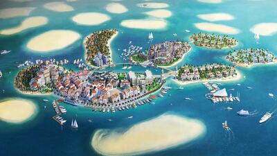 The Heart of Europe islands are part of The World Islands by Nakheel. Conceived a decade ago, The World project has remained largely dormant since the global financial crisis in 2009 as investors put their projects on hold or cancelled them altogether. But as the emirate’s property market has picked up again, Nakheel, the master developer of the project, has reported a return in investor interest. To date, Lebanon is the only island that has so far been developed commercially on The World. Courtesy Kleindienst Group