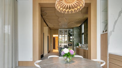 A more relaxed dining area.