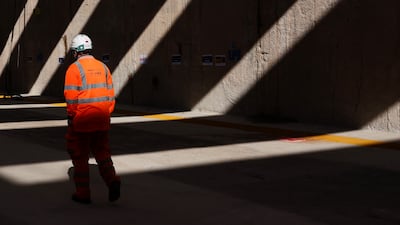 Migrants with permission to work in the UK have been employed in industries such as construction. Bloomberg