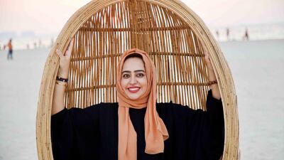 Mariam Ketait, an Emirati family doctor and a holistic wellbeing practitioner who created Alrowaiha, a meditation chair inspired by the Emirati heritage. Courtesy: Mariam Ketait