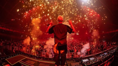 Moroccan Dutch DJ R3hab played a solo set at the festival's Dance Tent