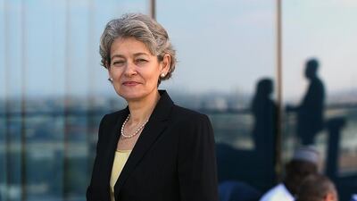 Irina Bokova, head of Unesco, has called for scaling up efforts to educate girls worldwide during the Global Education and Skills Forum. Satish Kumar / The National