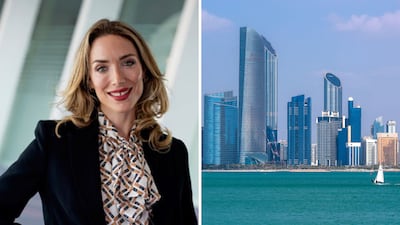 Joanna Della-Ragione is a big fan of the standard of living in Abu Dhabi. Photo: Joanna Della-Ragione; Victor Besa / The National
