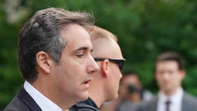Michael Cohen leaves federal court on August 21, 2018 in New York. AFP