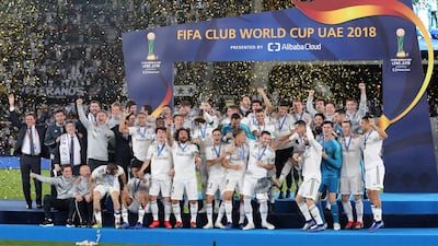 Real Madrid clinched the Club World Cup in 2018, the last time it was played in the UAE. Chris Whiteoak / The National