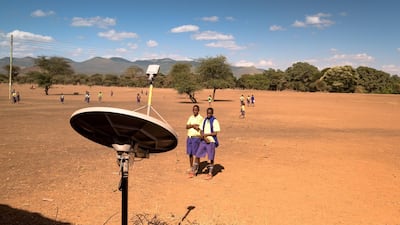 A YahClick satellite wireless access point. Africa is set to gain with latest satellite connection. Yahsat