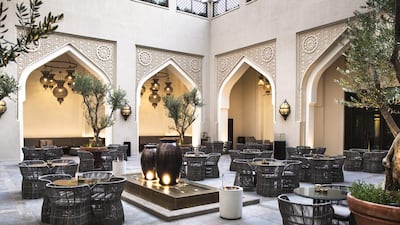 The Courtyard at Manzil Downtown Dubai. Courtesy Manzil Downtown Dubai