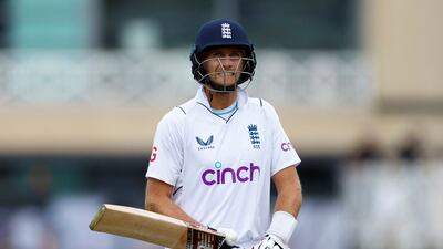 A frustrated Joe Root after the England batsman was caught and bowled for three by New Zealand's Trent Boult. Reuters