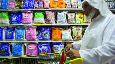 Rice, seen here in a supermarket in Al Ain, can be a good replacement for wheat, whose modern strains are far removed from ancient wheat. Antonie Robertson/ The National