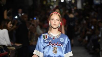 Dolce & Gabbana’s Alta Moda couture show in Naples, Italy. Courtesy Dolce & Gabbana