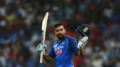 India opener Rohit Sharma scored his 19th one-day international century against Pakistan in Dubai on Sunday night. AP Photo