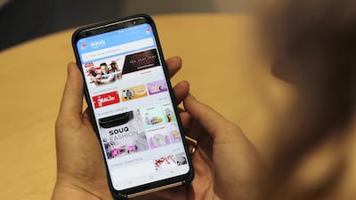 The purchase of the local online retailer Souq.com by Amazon in May 2017 helped the UAE's ranking. Pawan Singh / The National