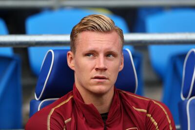 Bernd Leno is yet to make his Arsenal debut since arriving at the club from Bayer Leverkusen in the summer. Getty Images
