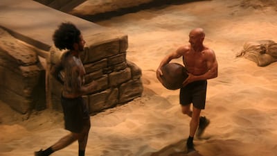 Jury Chechi, right, faces-off MMA fighter Ivano Salerno in a one-on-one duel. Photo: Netflix