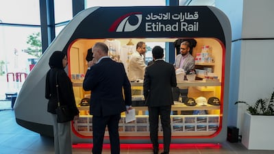 View of the Etihad Rail Al Yalayis (Dubai) Station in Dubai. Pawan Singh for The National