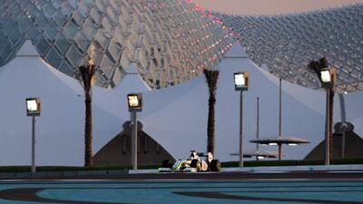 The Yas marina curcuit, site of the Abu Dhabi Grand Prix.