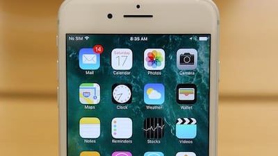 The Apple iPhone 7 Plus, however, fits within the policy’s specifications. Pawan Singh / The National