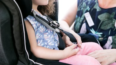 Parents have been urged to take all necessary precautions to protect their children while travelling. Photo: Reem Mohammed