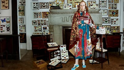 A shot from Gucci's autumn/winter 2018-19 advertising campaign is like Baroque art meets Napoleon Dynamite - and it's fabulous.