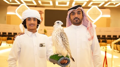 Salman Hasan Albalooshi and his son Hasan Salman Hasan Albalooshi put in the highest bid of Dh255,000 for the Gyr Pure 3219
