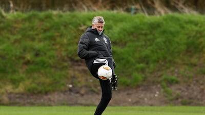 Manager Ole Gunnar Solskjaer at the Aon Training Complex. Getty Images