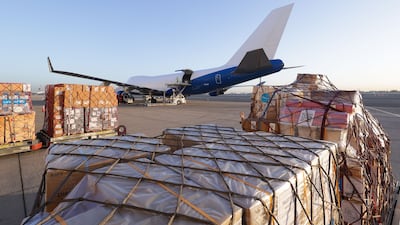 Dubai's emergency response centre delivered 20 tonnes of critical medical aid on Monday in response to the Ebola outbreak. Photo: Wam