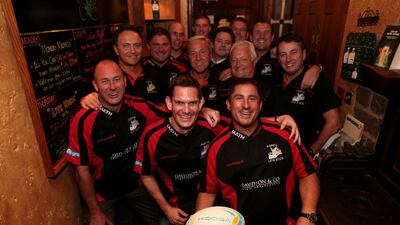 Members of the Gulf Legends rugby team. Christopher Pike / The National