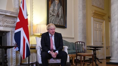Boris Johnson, UK Prime Minister in The Pillard Room in London, Britain, October 8. Chris J Ratcliffe / EPA