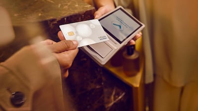 Jaywan cards support contactless payments, online purchases and cash withdrawals. Photo: Al Etihad Payments