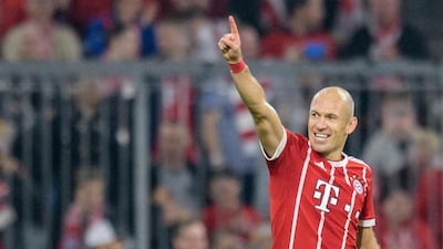 Arjen Robben has taunted Paris Saint-Germain ahead of their Uefa Champions League meeting with Bayern Munich. (Matthias Balk / AP Photo
