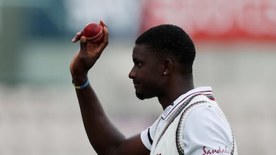 West Indies' Jason Holder after finishing with 6-42 on Day 2 of the first Test against England at the Ageas Bowl on Thursday, July 9. Reuters