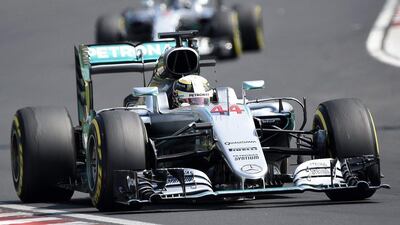 Lewis Hamilton of Mercedes-GP on his way to winning the Hungarian Grand Prix. Tamas Kovacs / EPA