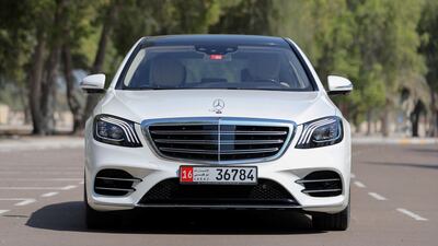 The Mercedes-Benz S 450 in Abu Dhabi. Chris Whiteoak / The National
