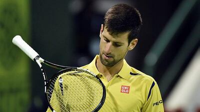 Novak Djokovic had to work hard against Tomas Berdych for his passage to the final in Doha. EPA