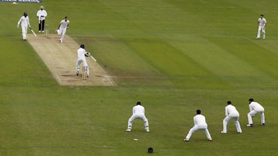 England and Sri Lanka in action during their first Test match at Headingley on Saturday. Lee Smith / Action Images / Reuters / May 21, 2016