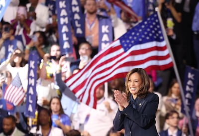 US Vice President and 2024 Democratic presidential candidate Kamala Harris is being targeted by dark money. AFP