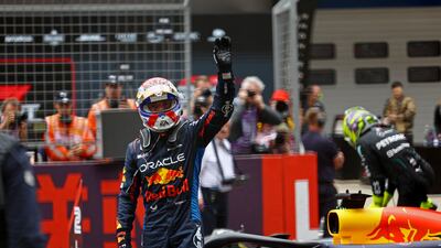 Red Bull's Max Verstappen greets the crowd. Reuters