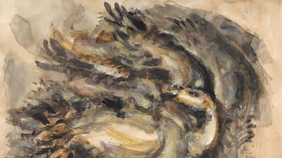 'Study' (2014), which is an ink painting on paper. Photo: Green Art Gallery