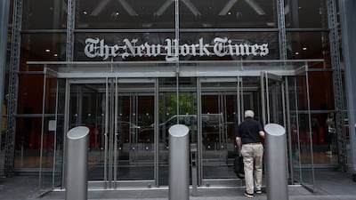 The New York Times headquarters in New York. Bloomberg