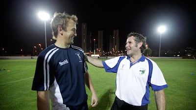 Chris Davies, right, says he is continuing the good work done by Alistair Thompson.