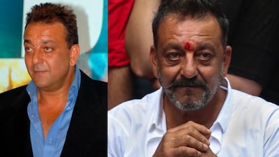 50 versus 60: in 2009, Sanjay Dutt was fairly fresh faced at 50, but his legal troubles seem to have taken a toll on him, with this photo on the right, taken in 2016 when he was 57. EPA