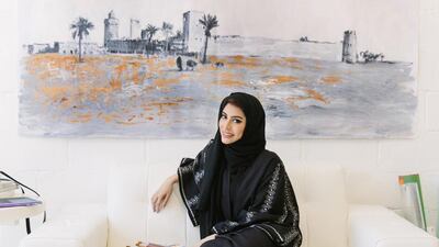 Ashwaq Abdulla has some of her art on display in the Four Seasons Abu Dhabi hotel. Courtesy Shyrell Tamayo