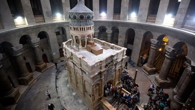 Christians believe Jesus was buried in what is now the Church of the Holy Sepulchre in Jerusalem. Getty Images