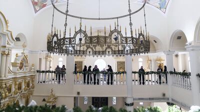 Russian Orthodox Church. An architectural walk on Saturday explored spaces of coexistence around Al Qasimiyah neighborhood in Sharjah. The journey followed the path of the recently launched publication 'In Search if Spaces of Coexistence: An Architect’s Journey'. Photo: Reem Mohammed/The National