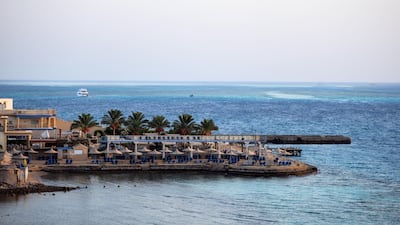 A beach in the Red Sea resort city of Hurghada. The biggest leap up the rankings of the world’s most popular city destinations in 2019 is expected to come from Hurghada, which is forecast to take 63rd position after joining the top 100 in 82nd place last year, according to Euromonitor International. AFP