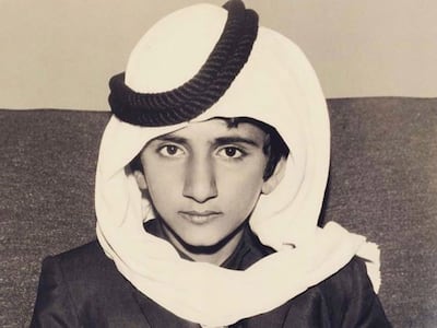 A photo of a young Sheikh Mohammed bin Rashid posted on Instagram by his daughter, Sheikha Latifa. Photo: Instagram / Sheikha Latifa