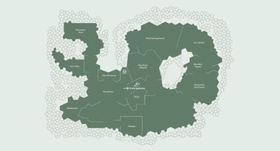 A map of the inside of the museum. Photo: Natural History Museum Abu Dhabi