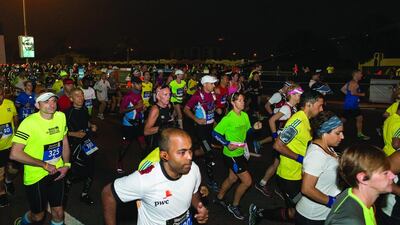 Register for the 2017 Standard Chartered Dubai Marathon by December 31. Antonie Robertson/The National