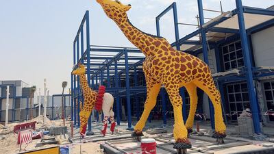 The Lego Land theme park in Dubai is under development. Satish Kumar / The National